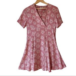 Vintage Laura Ashley Floral Print Empire Waist Day Dress Size 10
